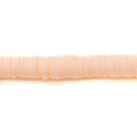 PC931-6: Polymer Clay Heishi Peach 6mm