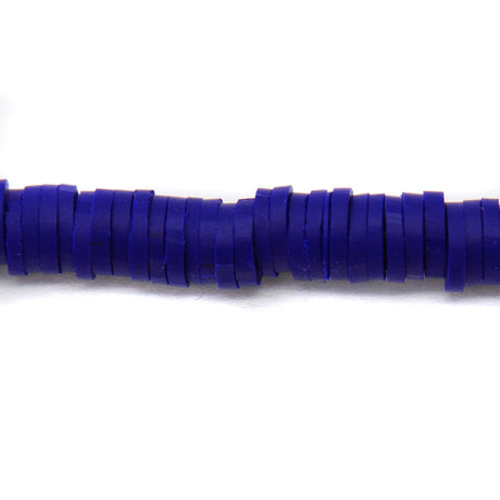 PC978-6: Polymer Clay Heishi Navy Blue 6mm