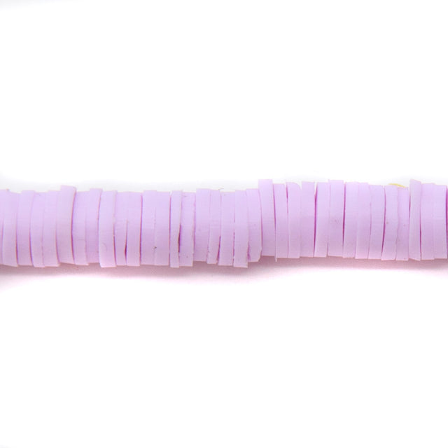 PC996-6: Polymer Clay Heishi Lilac 6mm