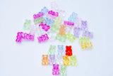 PL206-GB: Acrylic Gummy Bear Asst 18x11mm 2mm Hole - 40PPK