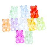 PL206-GB: Acrylic Gummy Bear Asst 18x11mm 2mm Hole - 40PPK