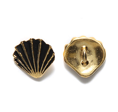 TC6602-AG: Ocean Button Scallop Shell 13 Ant GLD